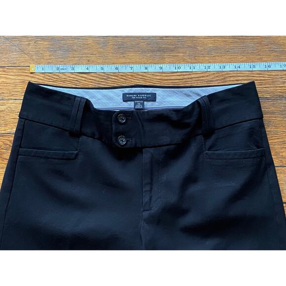 BANANA REPUBLIC 'The Sloan Fit' Black Stretch Pants sz 10 - Picture 8 of 12